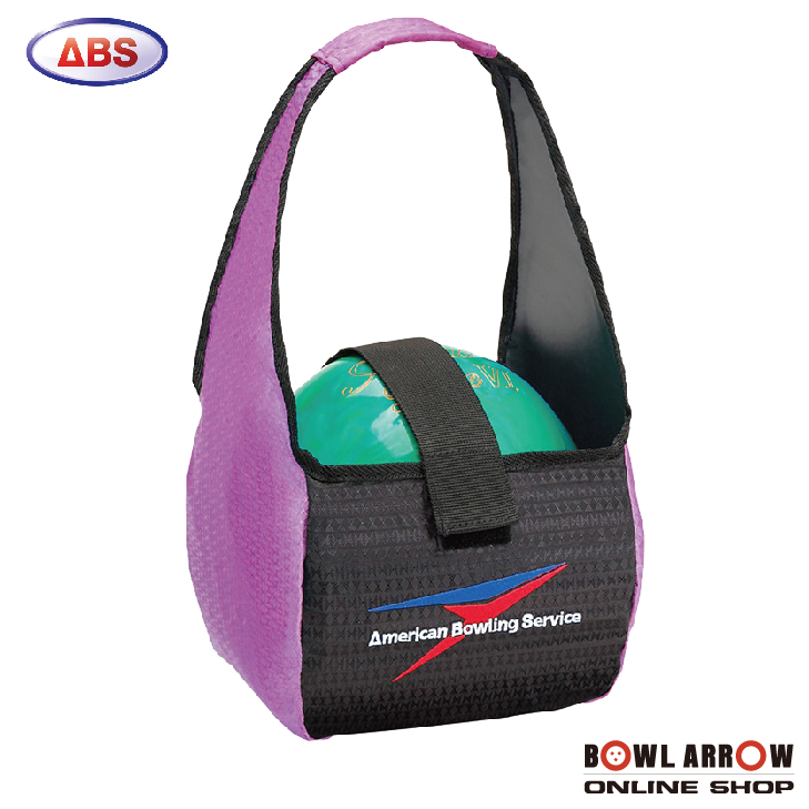 ABS B20-110 パープル ボウリングバッグ ボウリング ボール ストアー 小物 1個 人気 バッグ 売れ筋 グッズ 鞄 紫 お待たせ ボーリング 用品 シューズ