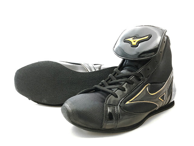 MIZUNO RunBird ボクシングシューズ ブラック/ゴールド MIZUNO RunBird ボクシングシューズ ブラック/ゴールド