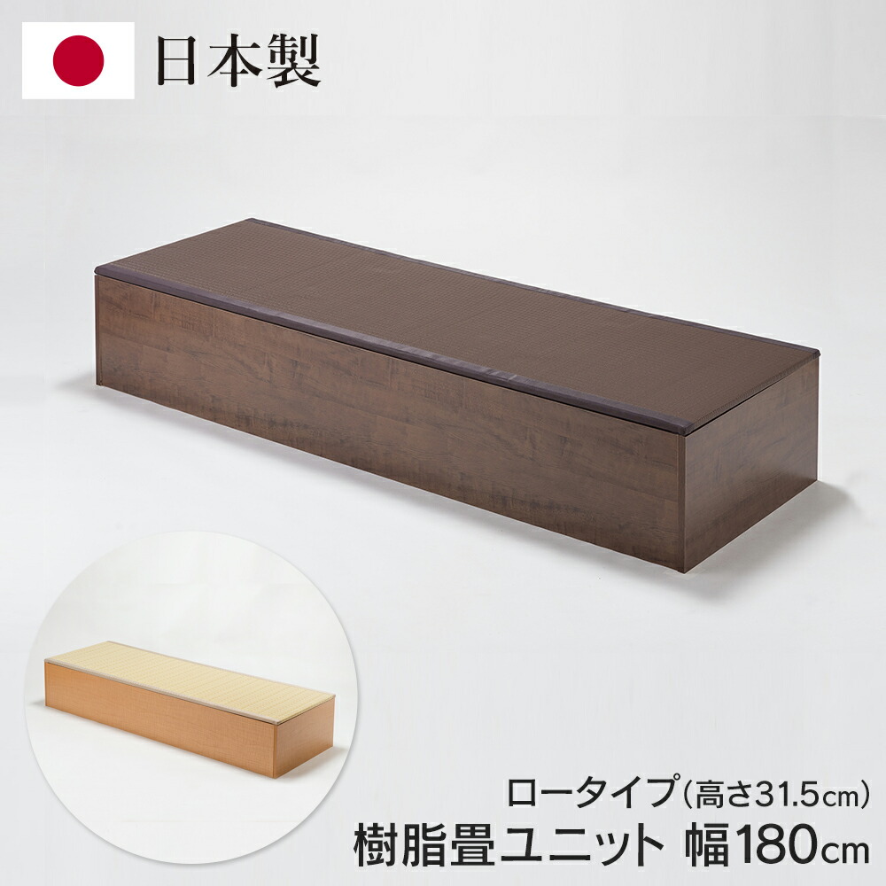 楽天市場】【Mセット】 樹脂畳ユニット 幅120cm×4 ロータイプ 低床式