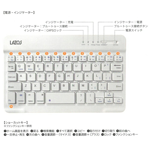 キーボード Bluetooth ワイヤレスキーボード Android スマホ Ios Usb充電式 Windows 無線 薄型 タブレット