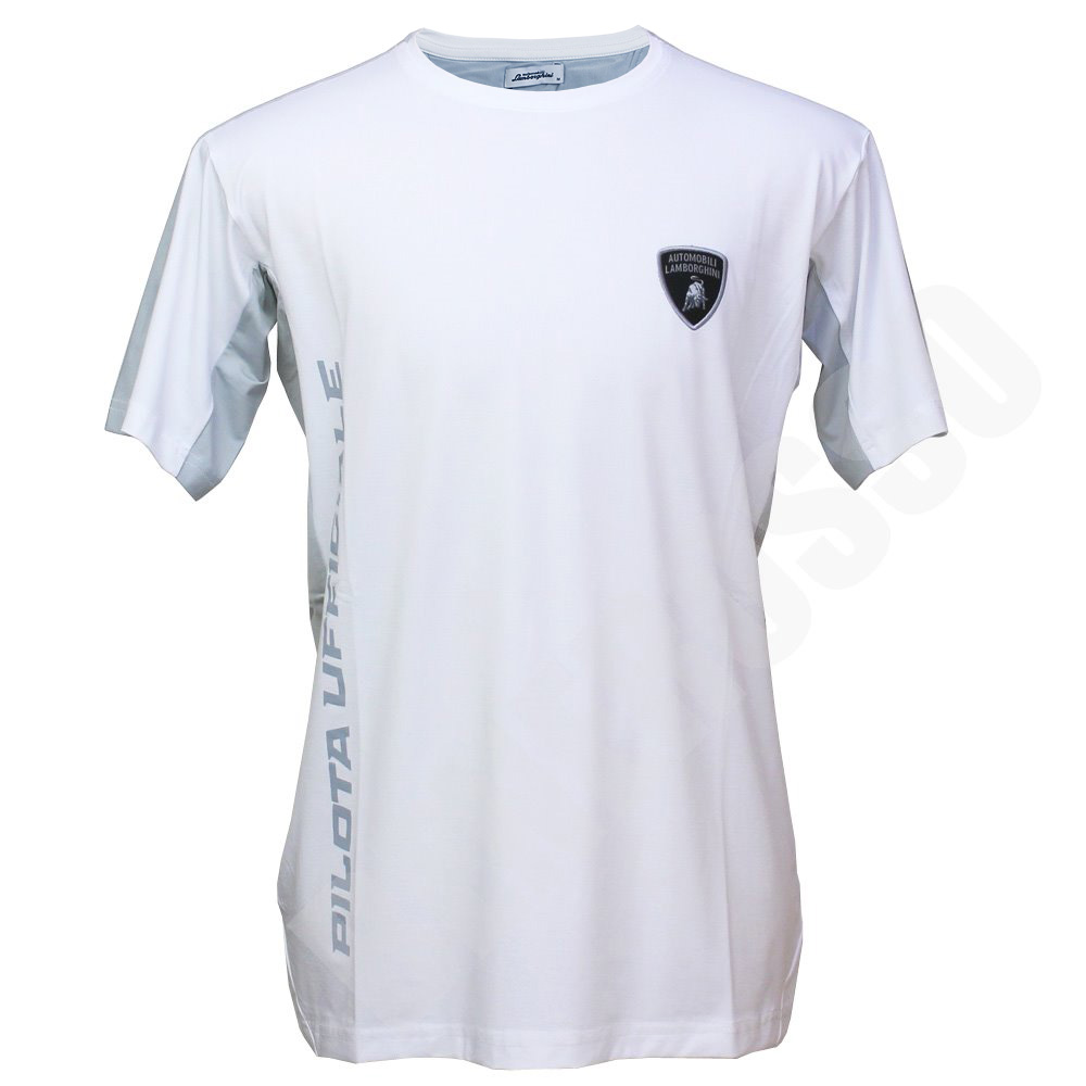 ランボルギーニ メンズ Pilota Ufficiale Tシャツホワイト 9011567NNW017