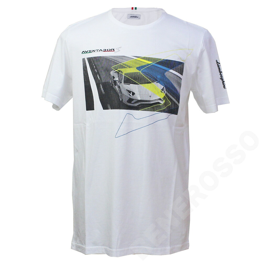 ランボルギーニ メンズ アヴェンタドールS Tee ホワイト（Bianco Isi）9012190CCW086