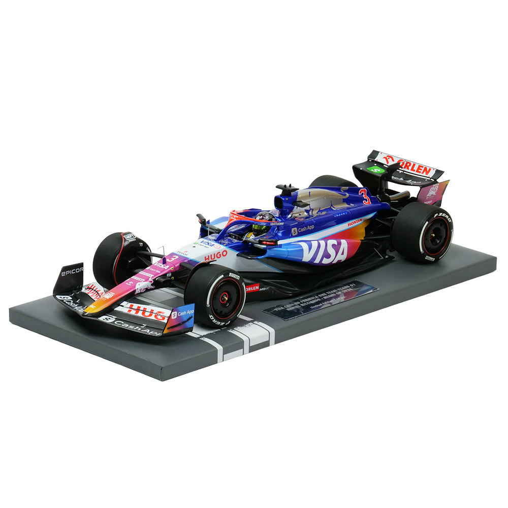 MINICHAMPS 1/18スケール ビザ キャッシュ RB F1チーム VCARB 01 D.リカルド マイアミGP 2024 117240603