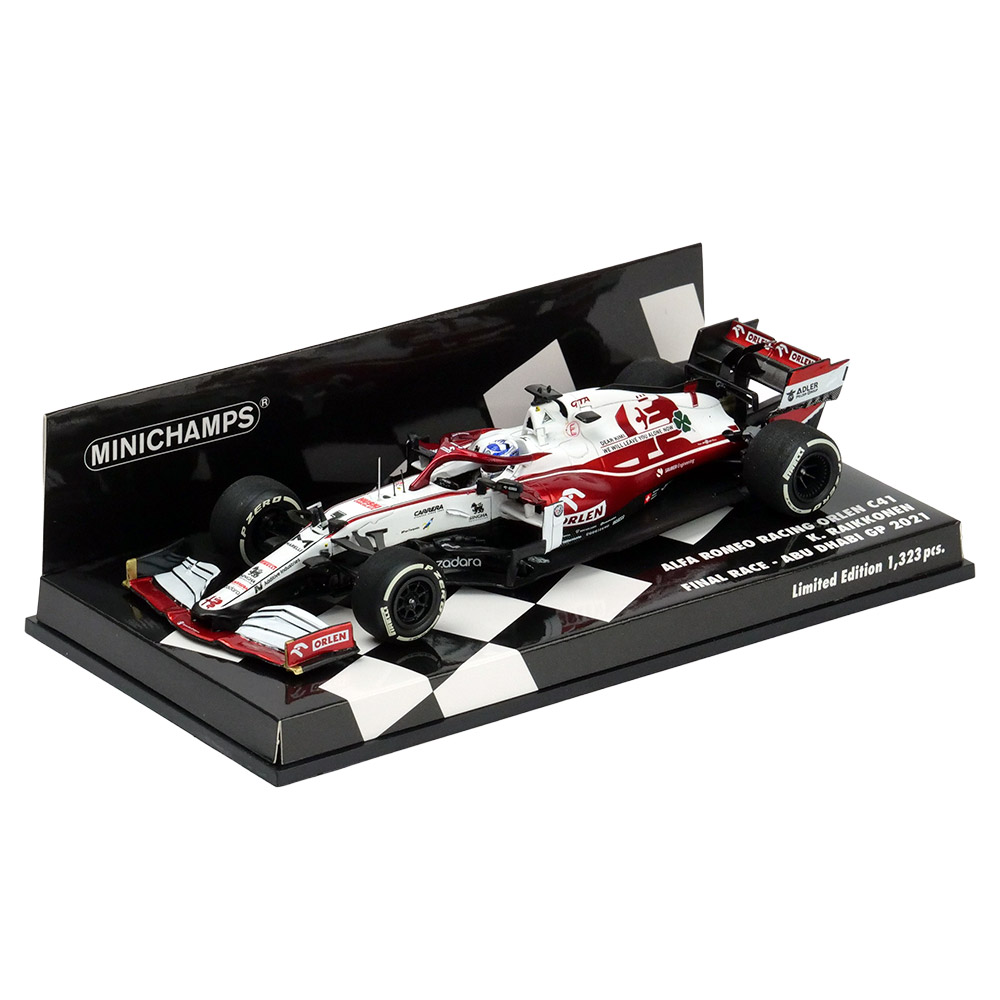 MINICHAMPS 1/43スケール アルファロメオ レーシング オーレン C41 K.ライコネン 2021 アブダビGP 417212307