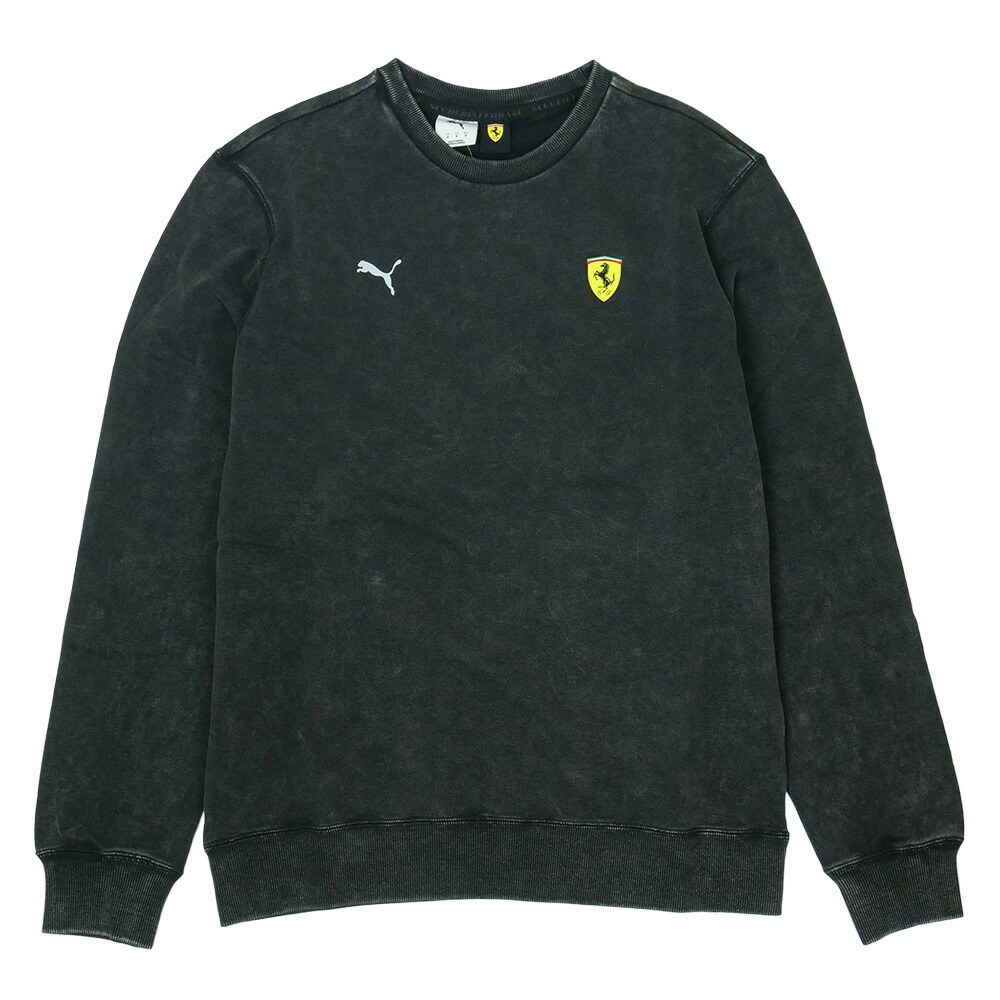 PUMA スクーデリア フェラーリ トーナル シールド クルーネック ブラック 635316-01