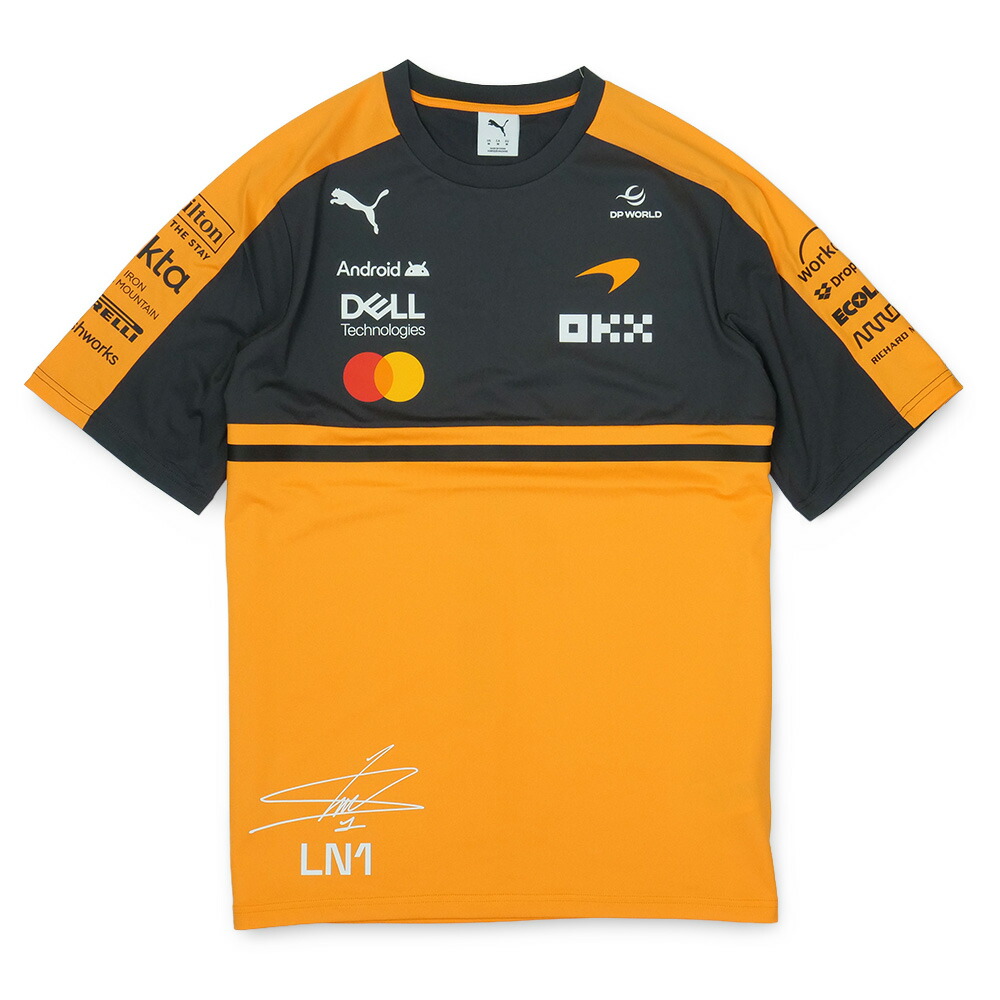 PUMA マクラーレン F1チーム L.ノリス Tシャツ 2026 オレンジ 713953-01