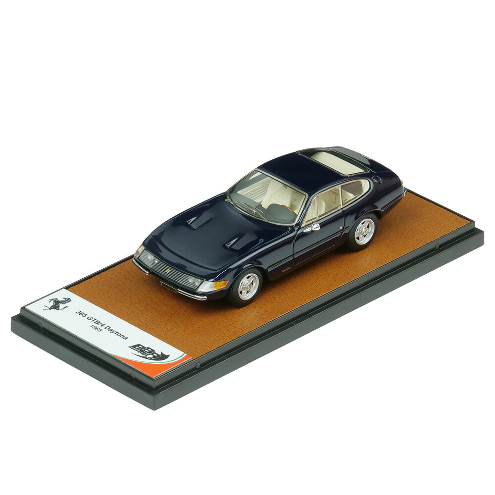 BBR MODELS 1/43スケール フェラーリ 365 GTB/4 Daytona Blu Pozzi - Beige interior BBR270E｜フェラーリ・グッズの店 BENEROSSO