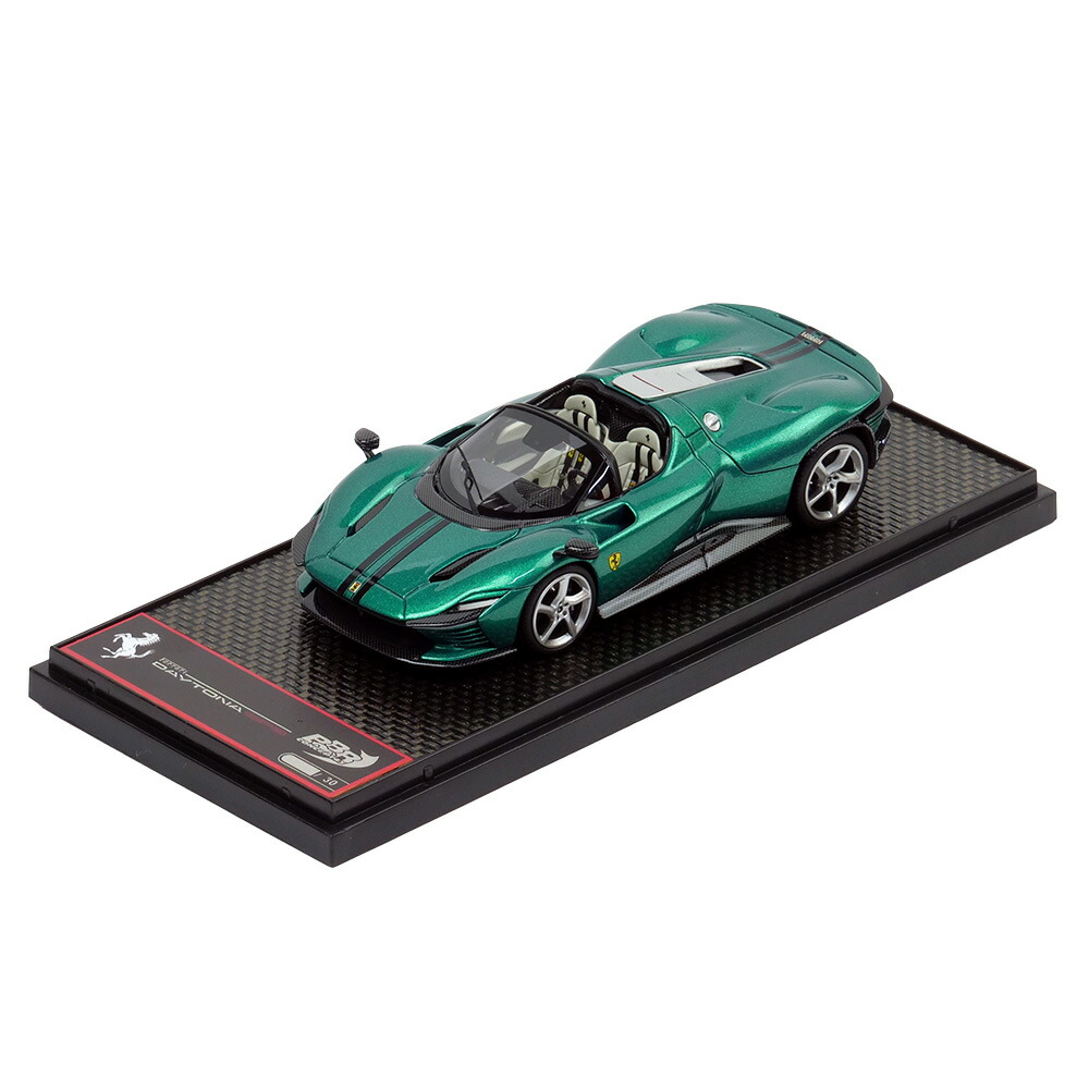 BBR MODELS 1/43スケール フェラーリ デイトナ SP3 Serie Icona (Open Roof) Green Jewel Black stripe BBRC267TMI|フェラーリ・グッズの店 BENEROSSO
