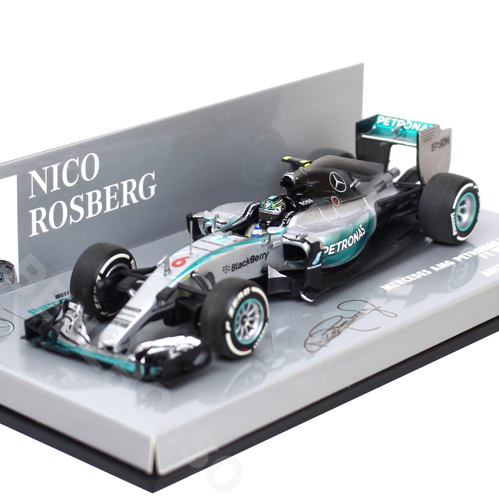 MINICHAMPS 1/43スケール メルセデスAMG ペトロナス W06 ハイブリッド N.ロズベルグ 2015 オーストラリアGP 本戦 4101500006
