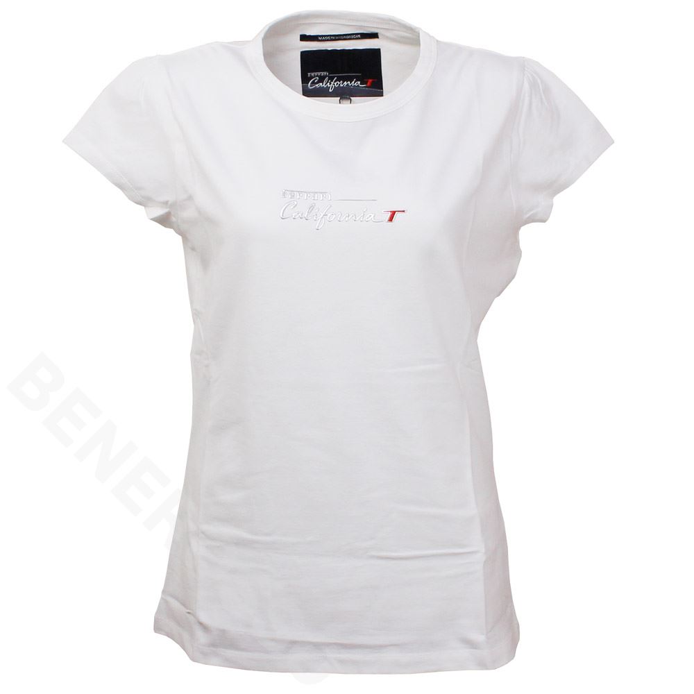 フェラーリ レディース ビッグ プランシングホース Tee ホワイト Ferrari フェラーリ レディース ビッグ プランシングホース Tee