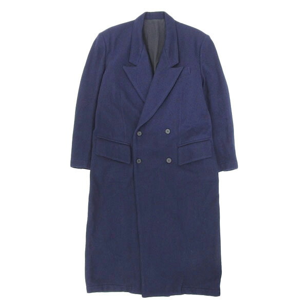 ワイズ Y's ヨウジヤマモト Yohji Yamamoto ウール100% チェスターコート レディース ネイビー 茶タグ [Y02167]｜BRAND CLOSET