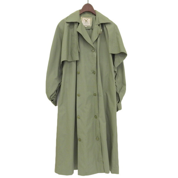 ワイズ Y\u0027s アーカイブ すべり出し 3WAY 図案化厚地の外套 レディース カーキ緑であること size9 [Y03137] コート・ジャケット-レディースファッション