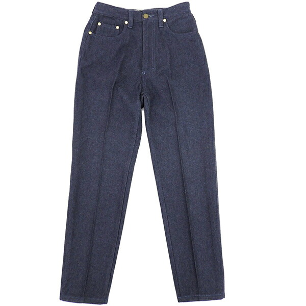 VERSACE JEANS COUTURE ヴェルサーチ デニム クチュール 大きさ29/43 羊毛昆 心地好い伝達ルート テーパード ズボン下 ボトムス レディース インディゴブルー YB0197 【中古】