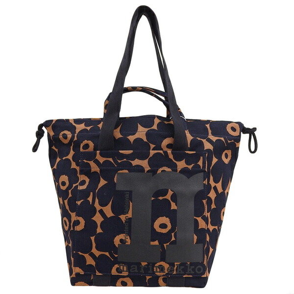 新品 マリメッコ marimekko MONO CITY TOTE MINI UNIKKO Shoulder bag 綿織物100% トートバッグ ショルダーバッグ 2WAY御徒面子 赤銅色【BR14896】