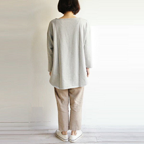 Off Sale コットン 綿 ビッグ サイズ ラウンド プルオーバー Nachukara ナチュカラ Nk7072 Made In Japan メイドインジャパン レディース ファッション 服 大人の ナチュラル ゆったり リンネル ナチュラン 大人コーデ きれいめ シンプル カジュアル Salon Raquet De