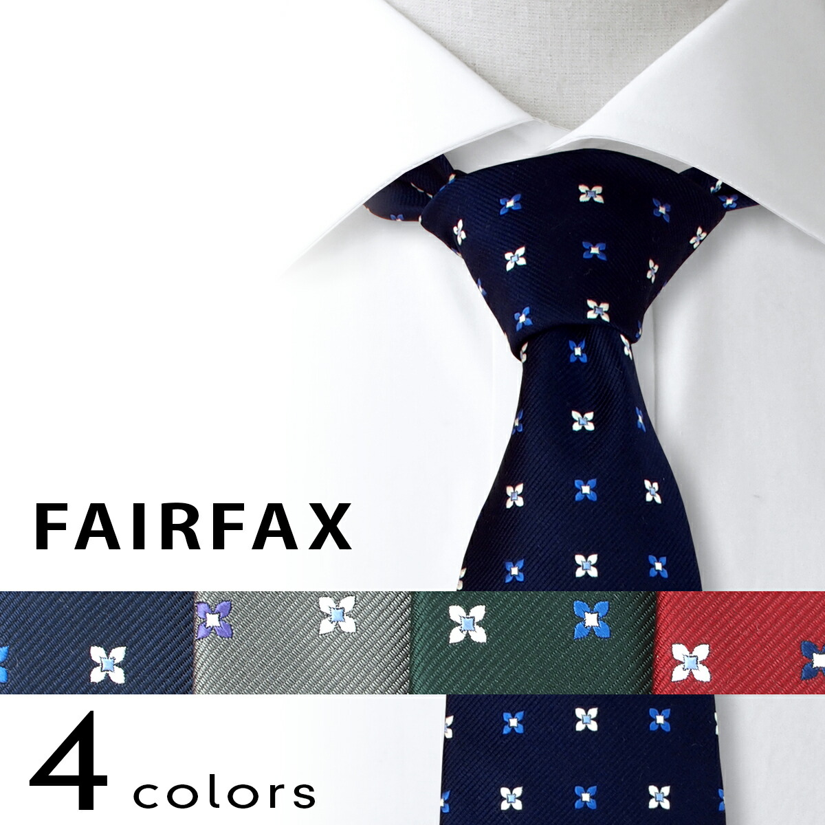 【タイ】 FAIRFAX [公明正大ファクシミリ] レップ小紋タイ王国 --色 絹地100%