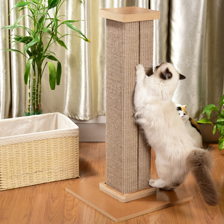 キャットタワー roman column コラム おもちゃ ボール付き 爪とぎ 爪とぎポール ボード 紙管 猫 ねこ 麻縄 ペット用 おもちゃ おしゃれ 遊園地 ストレス発散 運動不足対策 猫用品 30*60cm 四季適用｜Rizumu店