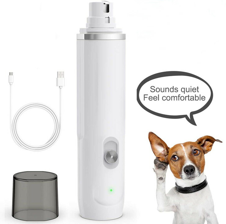 送料無料 Ownpets 新開発 電動爪ヤスリ 電動爪トリマーペット 爪研ぎ器 二段階スピード 犬用 猫用 爪やすり ネイルケア 猫 小型犬 中型犬 大型犬 通用 Usb充電 静音設計 低騒音 安全 安心 白 爪切り 爪やすり 爪削り 高速回転 ペットが嫌がらない爪切り 送料無料