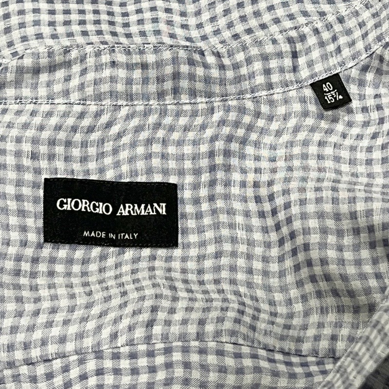 GIORGIO ARMANI ジョルジオアルマーニ 国内正規品 チェック柄 ノー