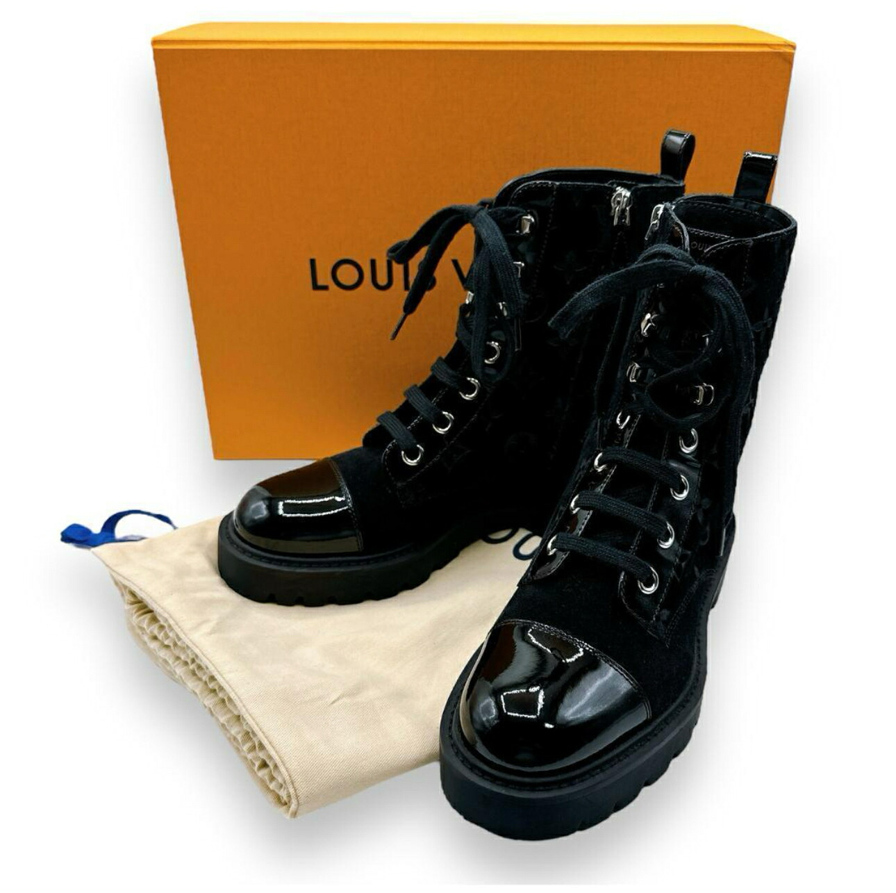 LOUIS VUITTON ルイヴィトン 1AC6CO テリトリーラインブーツ 36.5 / 約23cm レディース シューズ【中古】【鑑定済み】|ブランハート 店