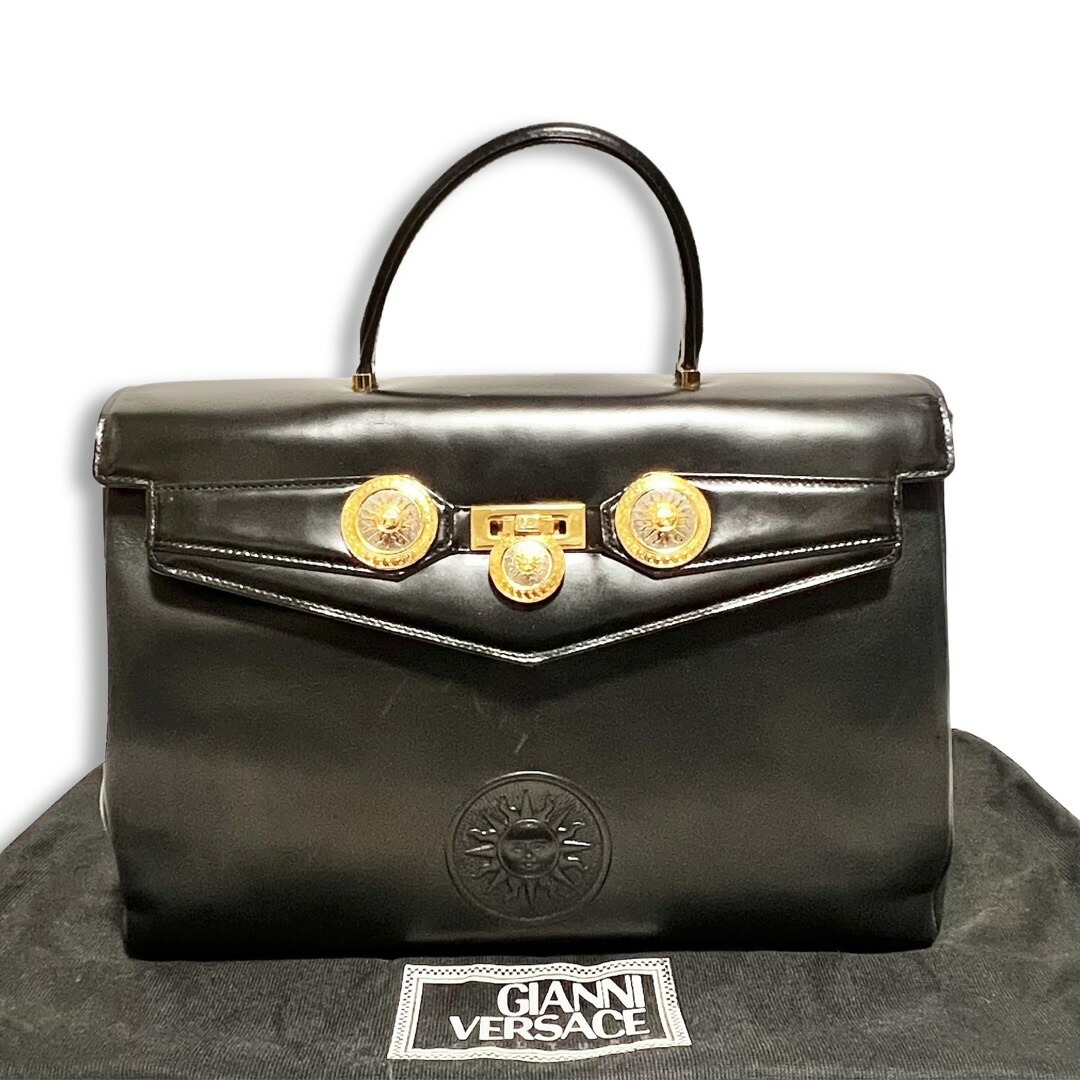 極美品　GIANI VERSACE クロコハンドバッグ Yahoo!オークション -「ヴェルサーチ バッグ クロコ」の落札相場