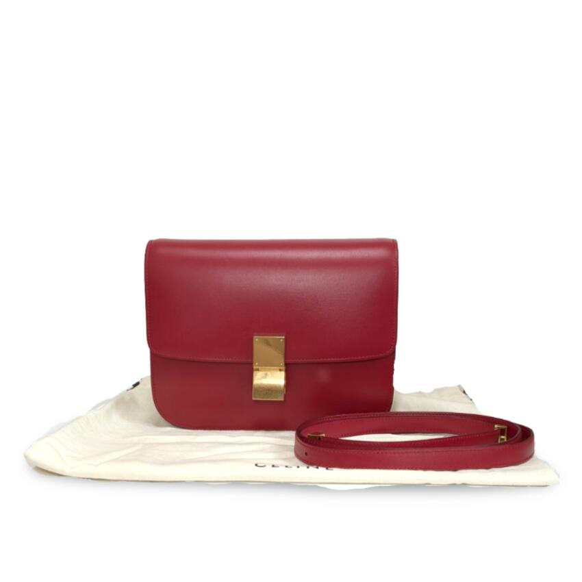 【極美品】 CELINE セリーヌ クラシックボックス ミディアム 2WAY ショルダーバッグ 【中古】【鑑定済み】