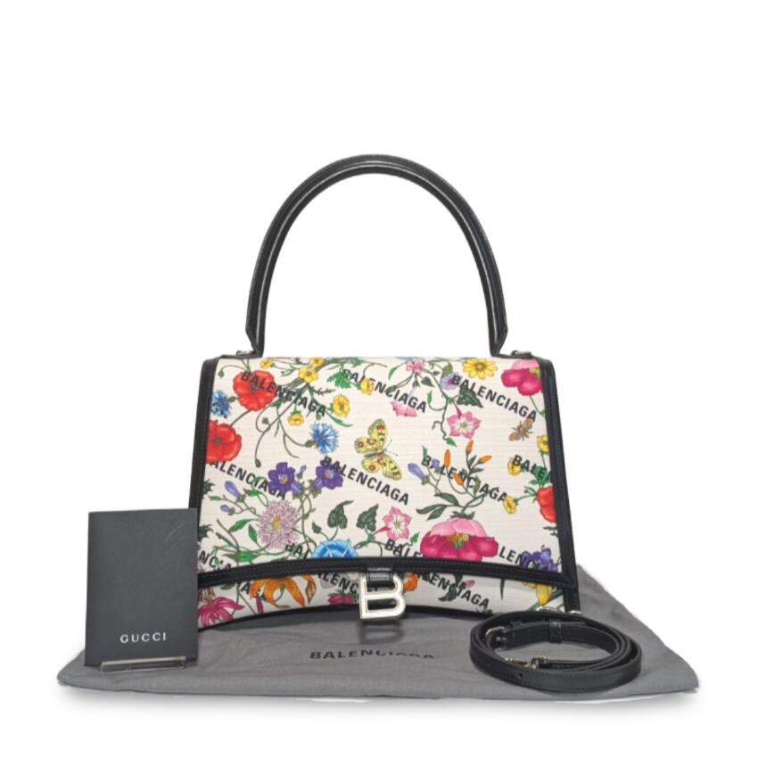 【極美品】 BALENCIAGA × GUCCI バレンシアガ グッチ ハッカーPJ フローラ 2WAY ショルダー ハンドバッグ 【中古】【鑑定済み】