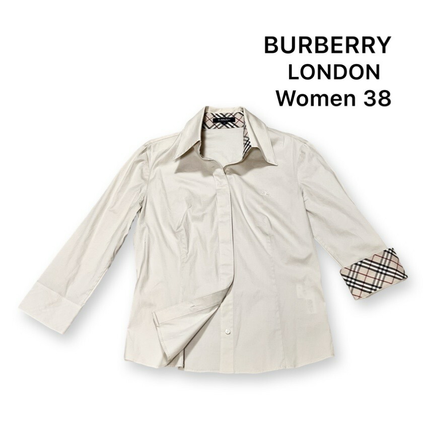 福袋安いいね半額ストア 楽天市場】BURBERR LONDON シャツ 七分袖 ノバチェック柄 シャツ+ブラウス(長袖+七分)