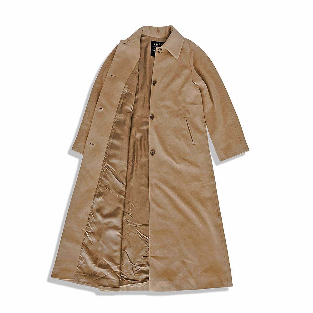 MICHAEL KORS マイケル授業計画 アンゴラ 羊毛 ロング厚地の外套 size 4 駱駝 レディース A位置づける【中古】【位置づける済み】