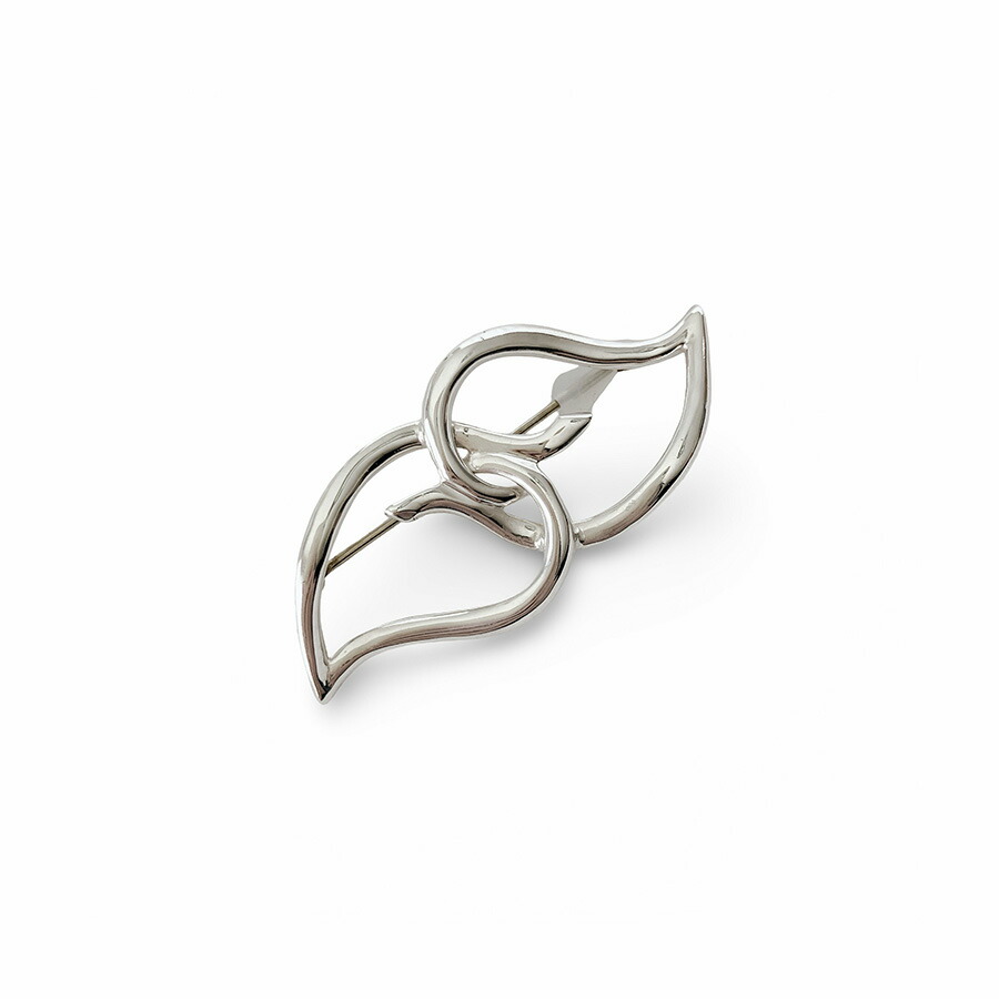 Tiffany & Co. ティファニー ダブル リーフ ブローチ スターリングシルバー Ag925 ファッションジュエリー アクセサリー【中古】【鑑定済み】 12,166円