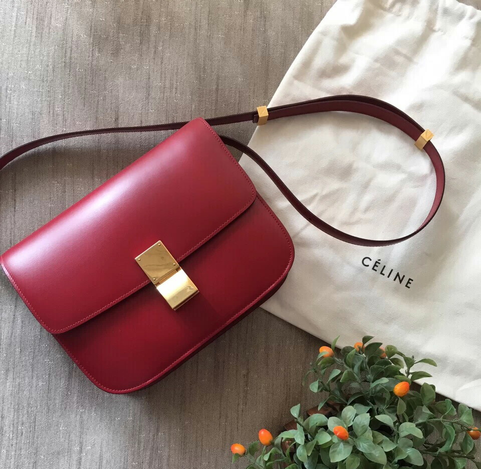 セリーヌ ショルダーバッグ 古典派音楽ボックス席 CLASSIC BOX スモール 189183DLS CELINE セリーヌ 御徒面子 レディース CELINE BAG 中古