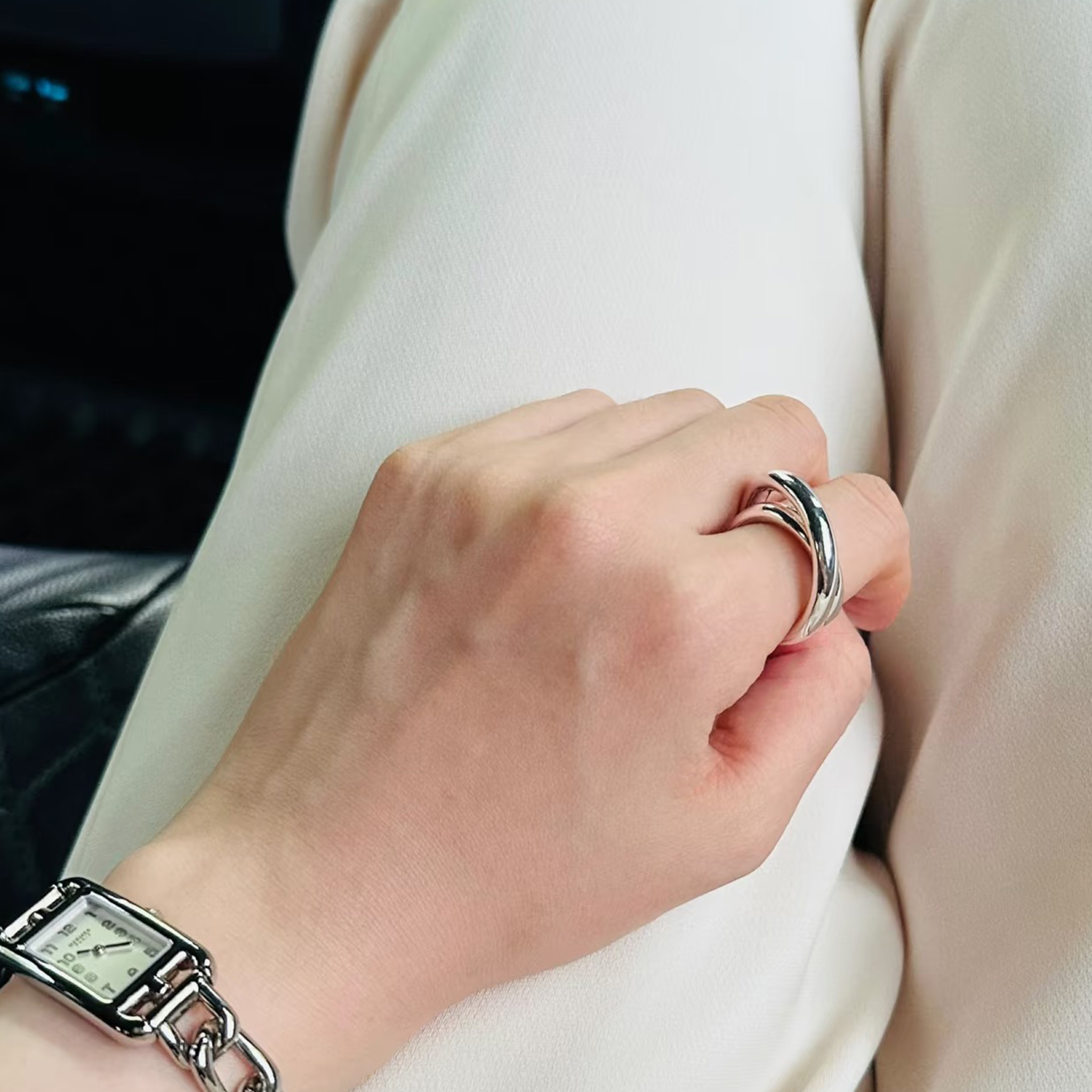 送料込み【上質】HERMES ヴェルティージュ リング Bague Vertige 楽天市場】エルメス HERMES ヴェルティージュ リング Vertige