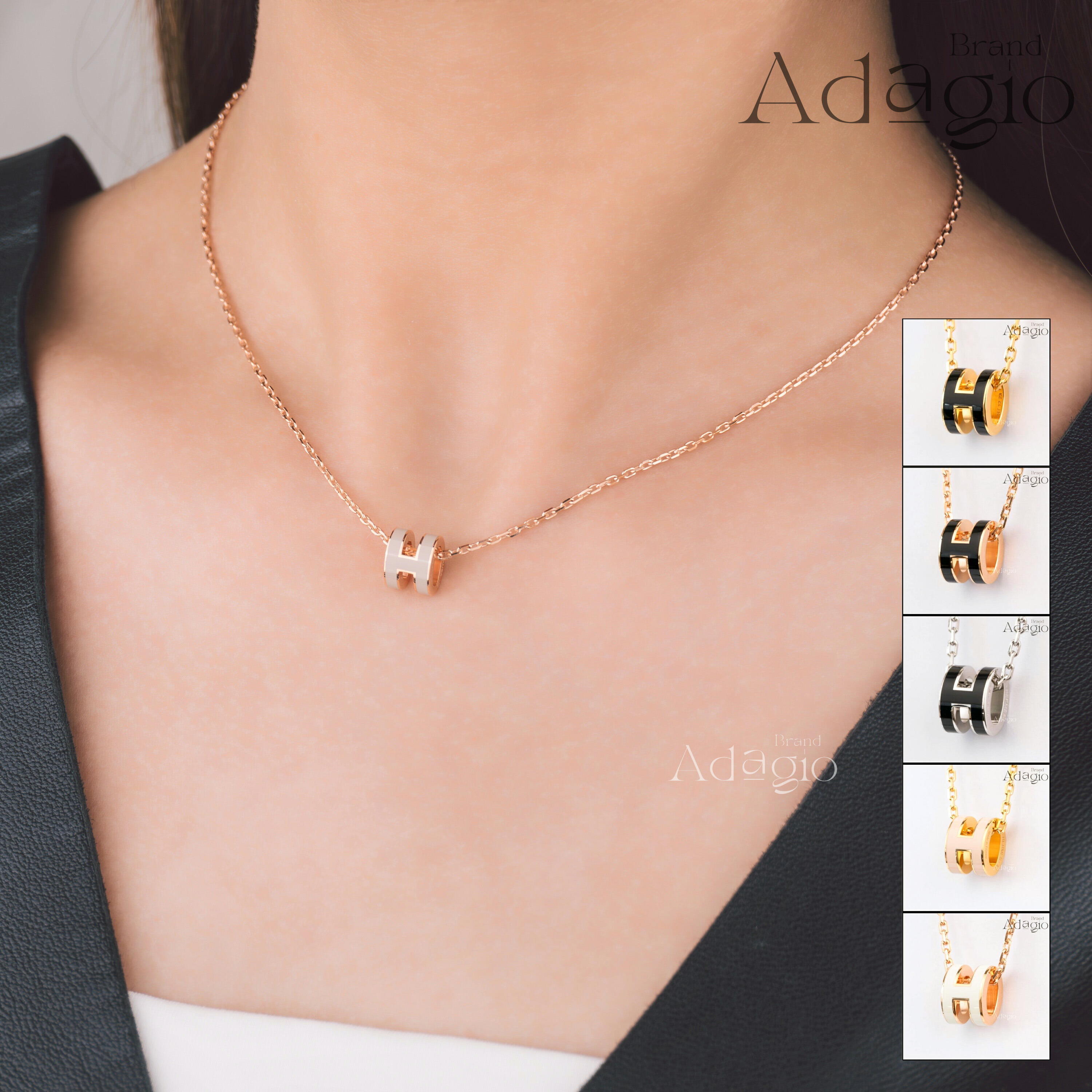❤未使用品♥ミニポップアッシュネックレスホワイト SV金具 エルメス 箱付き HERMES エルメス ネックレス ミニポップアッシュ ミニポップH