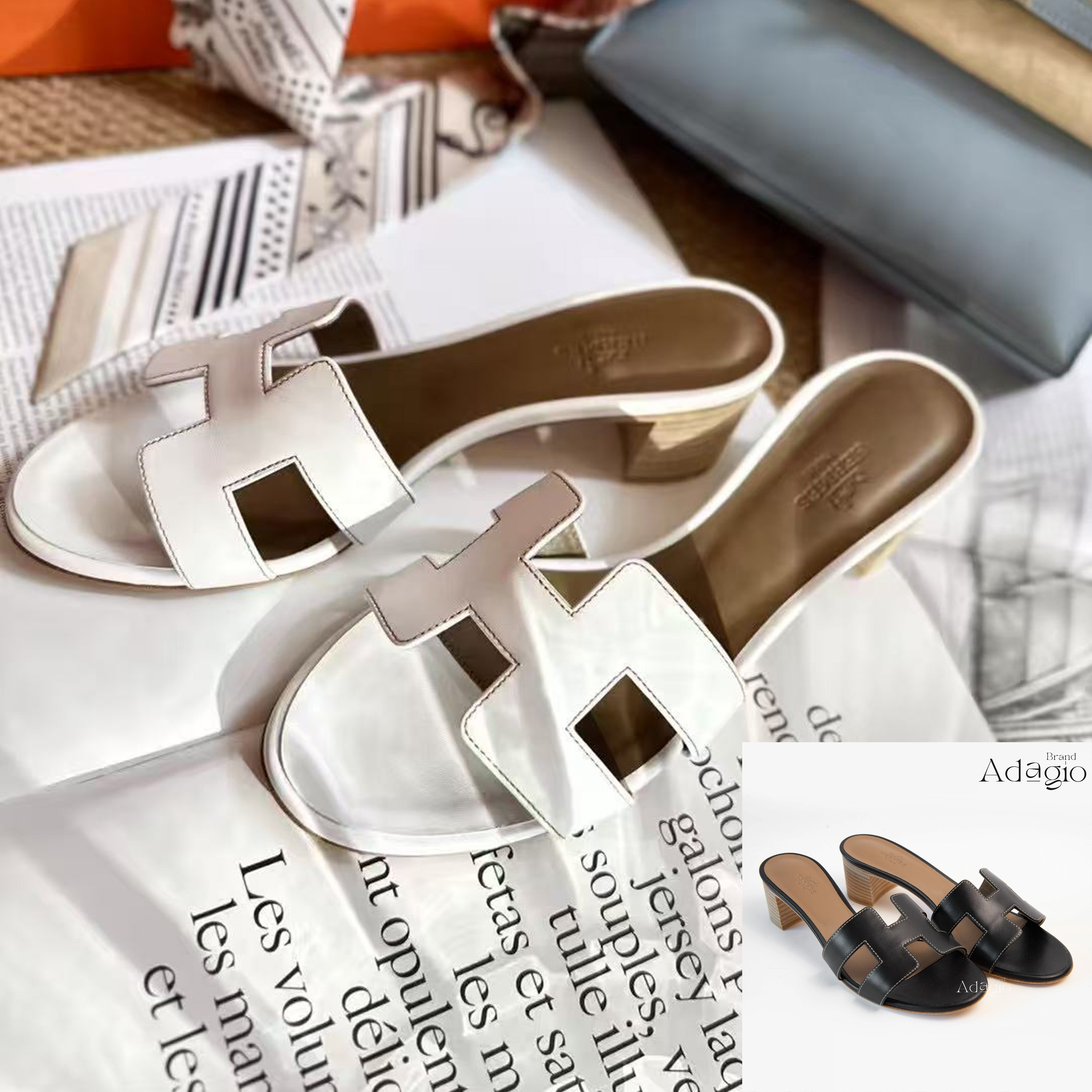 【豪華絢爛♪】HERMES サンダル ≪オアシス≫ ラインストーン 24AW 新作【HERMES】キラキラ☆ラインストーン サンダル オラン