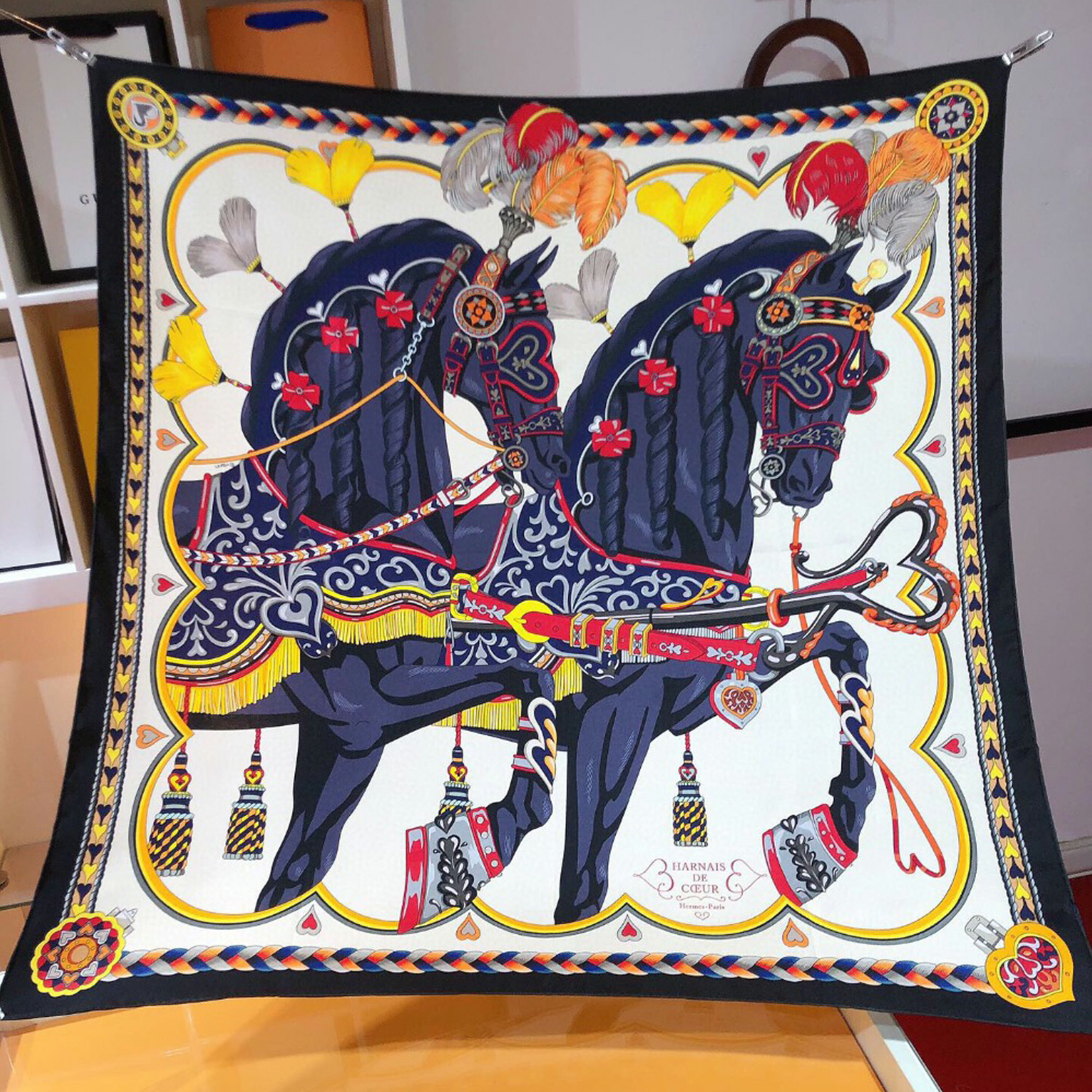 楽天市場】【エルメス/スカーフ/HERMES/シルク/新品】エルメス カレ55