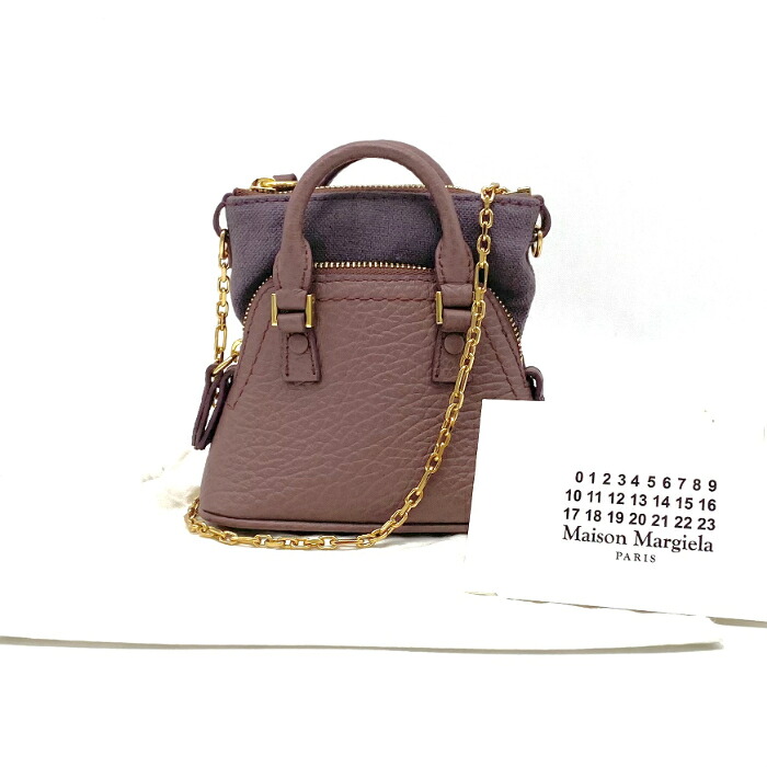 【中古】Maison Margiela 住みか マルジェラ 5AC 2way なめし革 チェーン店 肩先 御手々 御徒面子 eY07162N