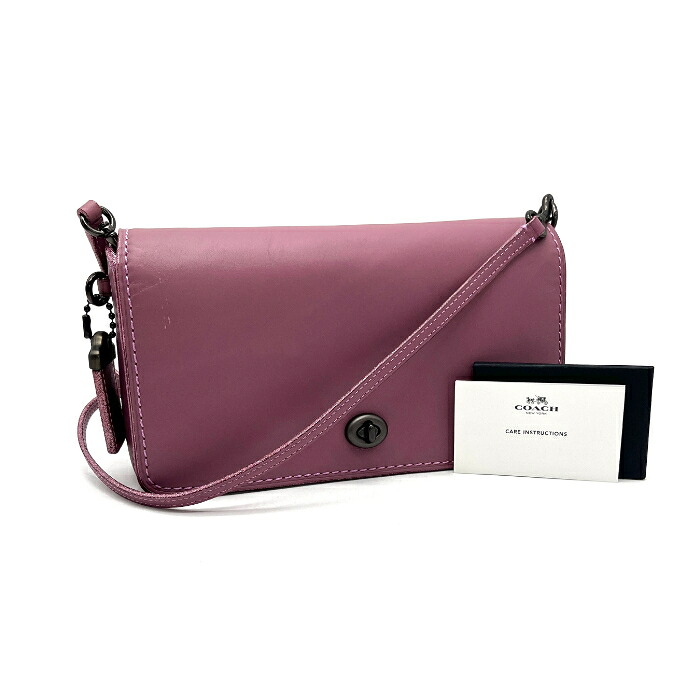 【中古】良品 COACH コーチ ロゴ ターンロック レザー ショルダー バッグ eH0866N｜ブランドビリオン 11,200円