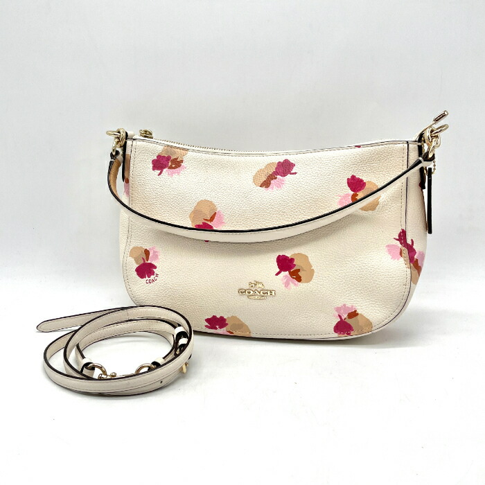 【中古】美品 COACH コーチ テリ 2way レザー ハンド ショルダー バッグ eY0746N