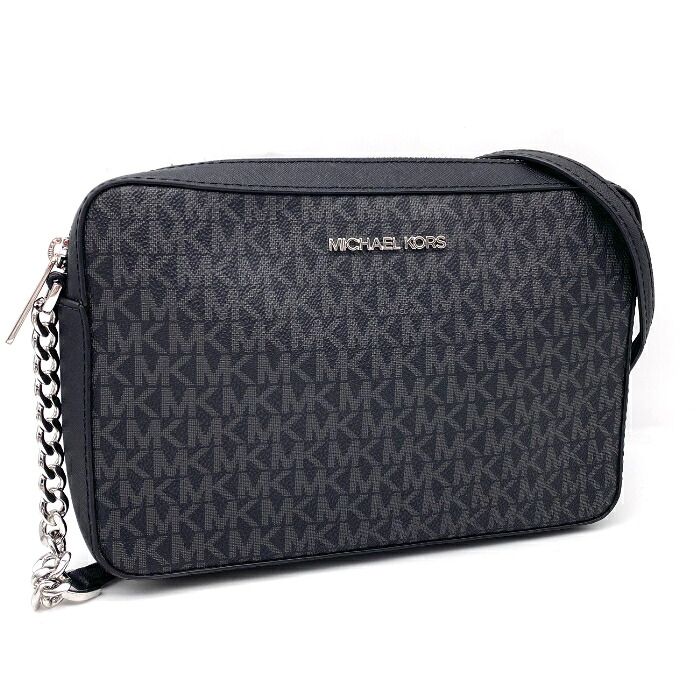 【中古】美品 MICHAEL KORS マイケル コース ロゴ シグネチャー レザー チェーン ショルダー バッグ eH09100A｜ブランドビリオン
