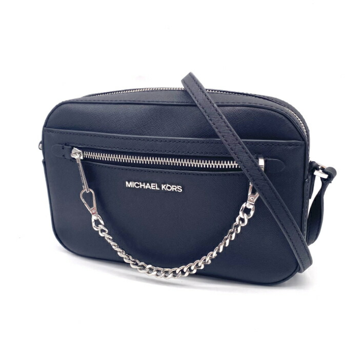 【中古】良品 MICHAEL KORS マイケル教科課程 ロゴタイプ なめし革 肩先 御徒面子 eH0783A