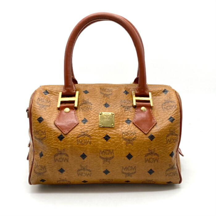 楽天市場】MCM エムシーエム 中古品 USED-B ミニボストンバッグ レザー