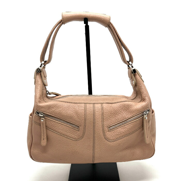 【中古】TODS トッズ ロゴ レザー ワン ショルダー バッグ eY0939A｜ブランドビリオン