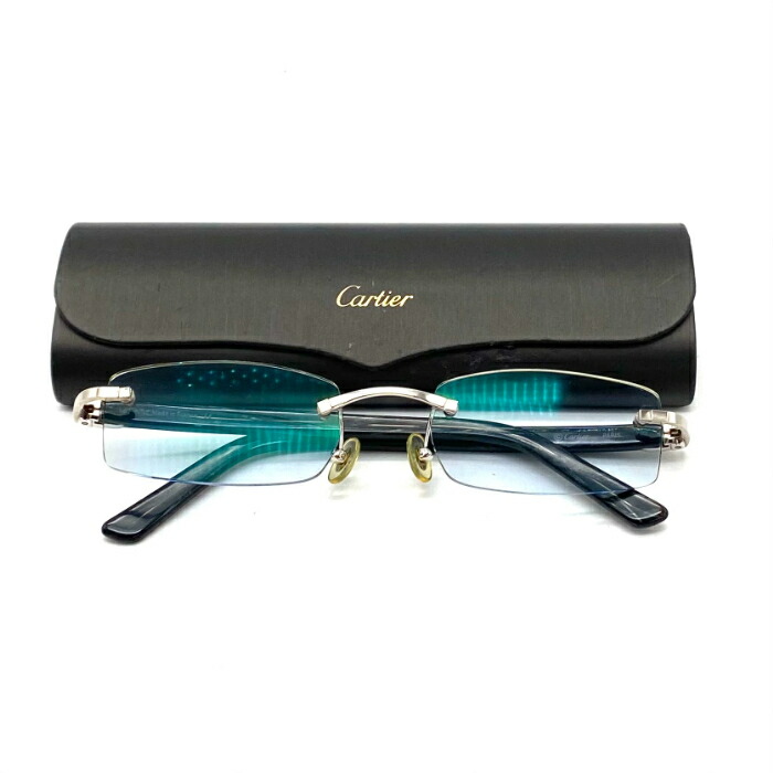 【中古】良品 Cartier カルティエ  C モチーフ 度入り シルバー 眼鏡 eH08179N 楽天市場】【中古】良品 Cartier カルティエ C モチーフ 度入り