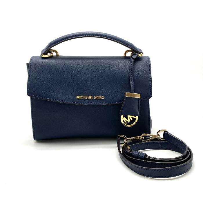 【中古】良品 MICHAEL KORS マイケルコース ロゴ 2way レザー ハンド ショルダー バッグ eY10489N