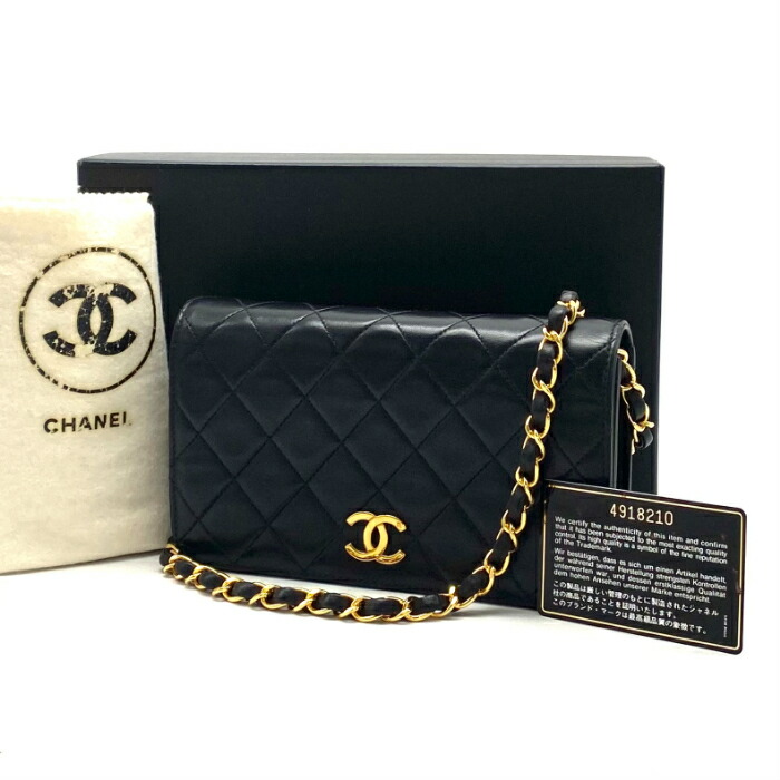 【中古】極美品 CHANEL シャネル ミニ マトラッセ 盛りだくさん下げ翼 うしろ押し鍵を掛ける ラムスキンチェーン 肩先 御徒面子 fK0302A ショルダーバッグ・メッセンジャーバッグ-レディースバッグ-バッグ・小物・ブランド雑貨