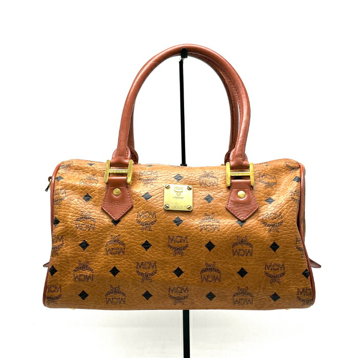 【中古】良品 MCM エムシーエム ロゴ レザー ハンド バッグ fY11231N｜ブランドビリオン