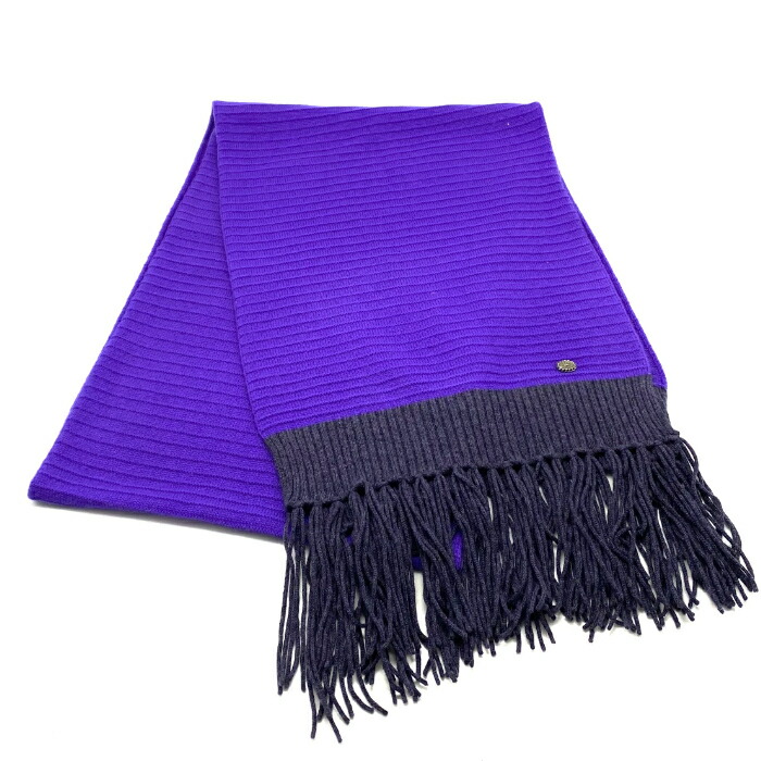 【中古】良品 CHANEL シャネル ジャケット冠 ココマーク カシミール えり巻き 08A fH0127N