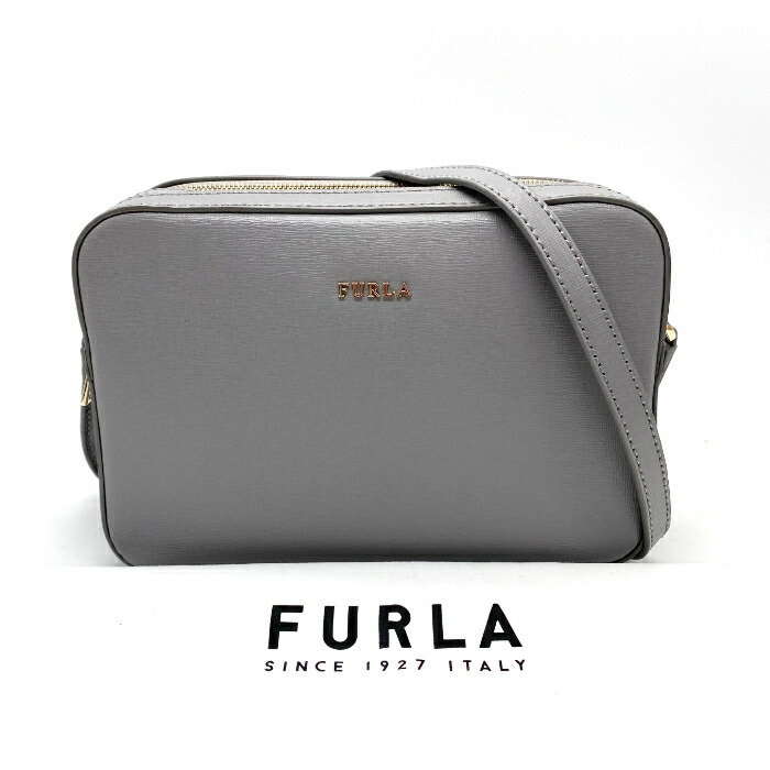 【中古】良品 FURLA フルラ リリー なめし革 肩部 御徒面子 ｆH0465N
