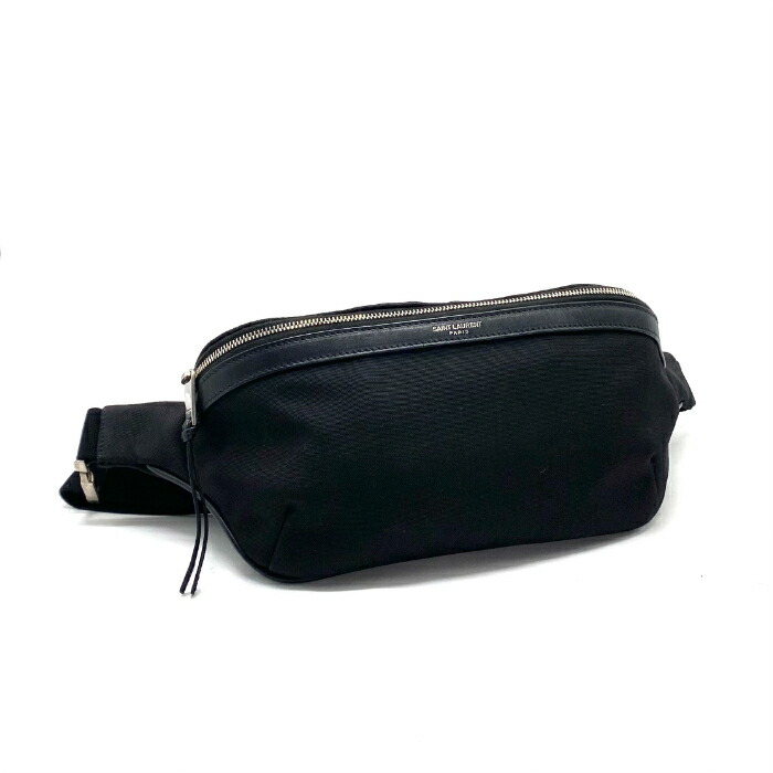 【中古】美品 Yves Saint Laurent サンローラン ロゴタイプ 帆布上半身 御徒面子 fY04160A