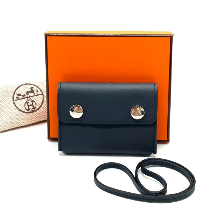 【中古】極美品 HERMES エルメス 隙間 スイフト 歌留多容れもの fY04477A